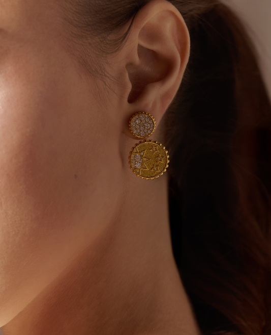 Lucent Dusk Floating Earrings