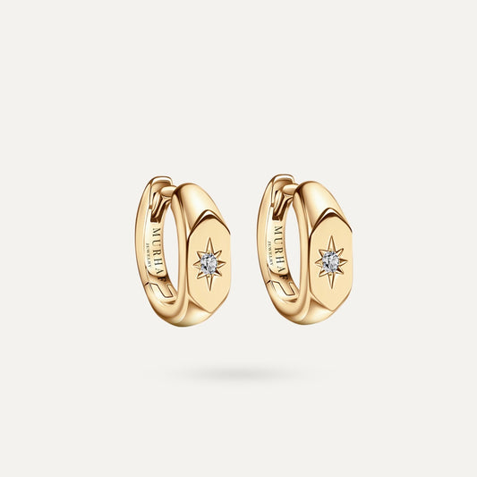 Gleam Huggie Earrings - Gold