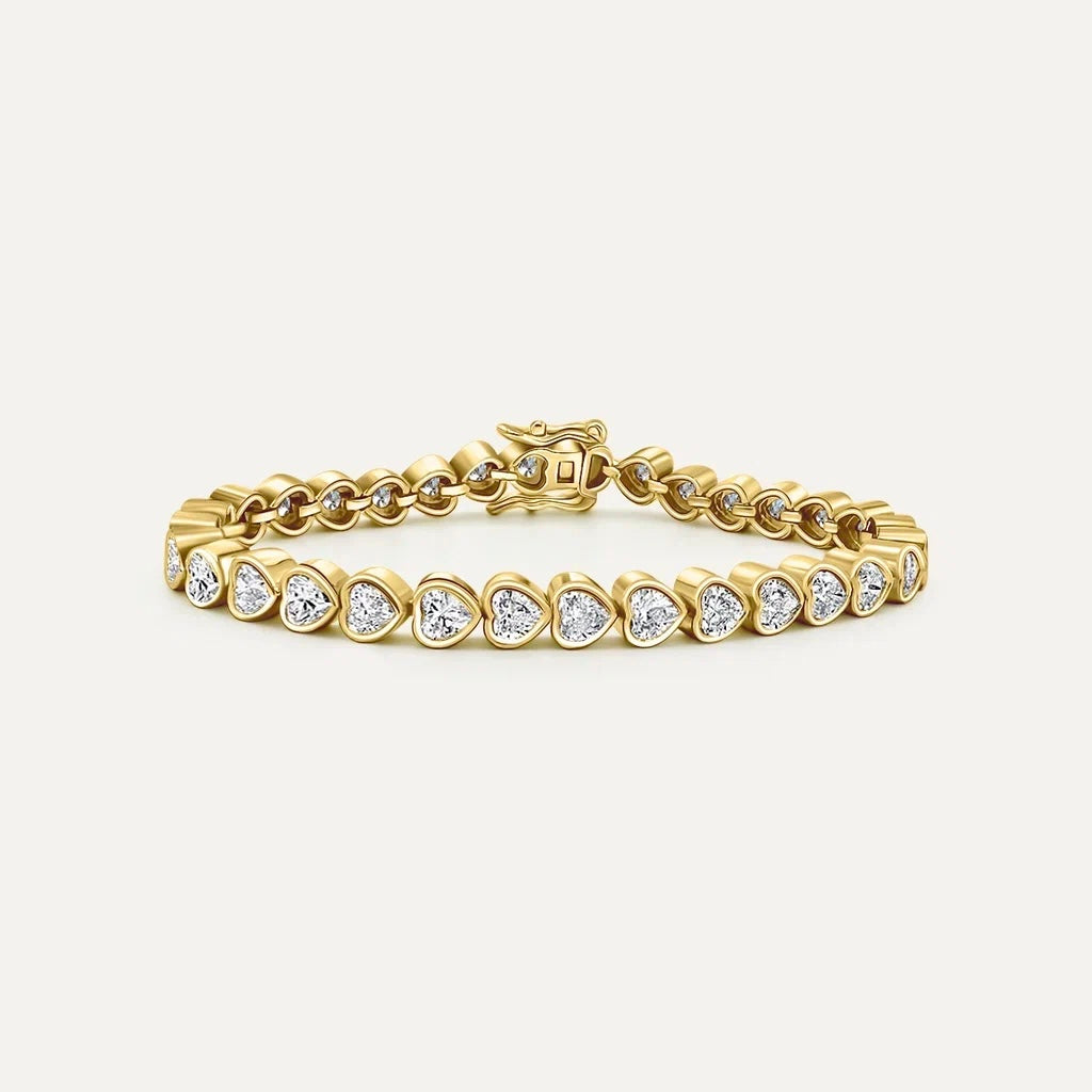 Heart Tennis Bracelet
